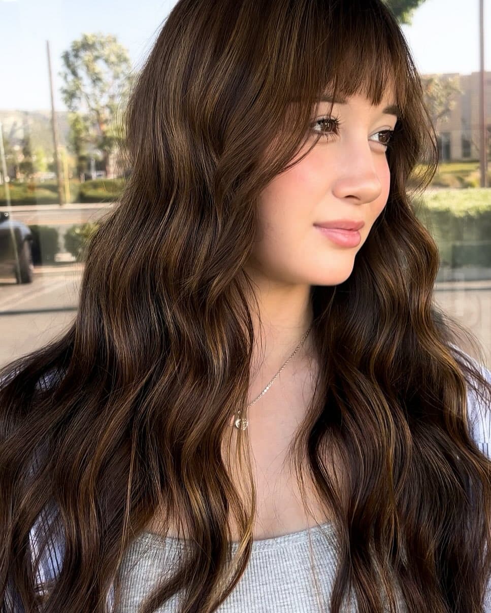 +golden hour brunette 🐆🍒🎱
I love these summer colors 🌴
#summer #haircolor #hair