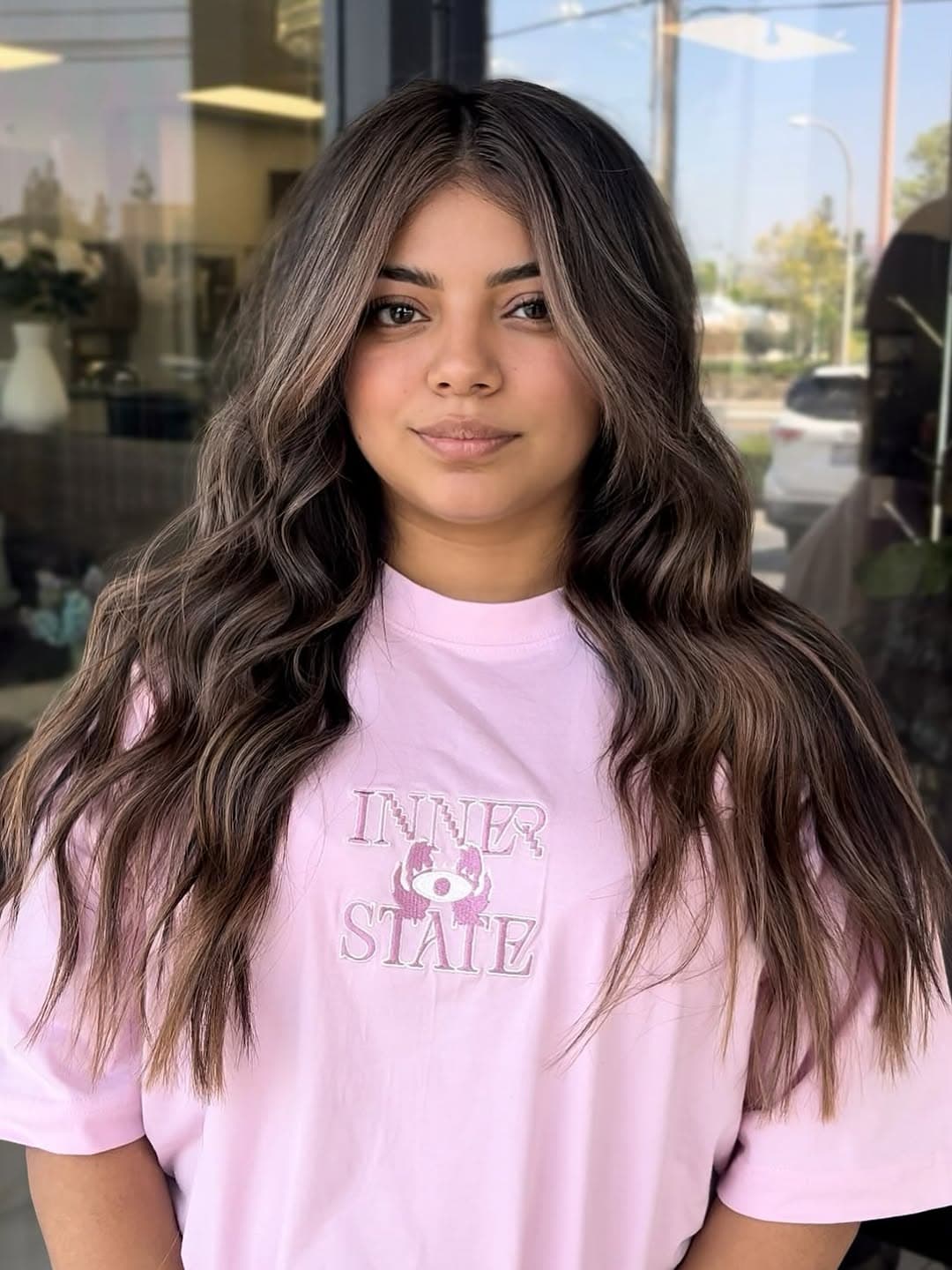 +soft & subtle wins the race 💋🐆🍒
•obsessed with this milky brunette 🙈
#livedinhair #brunette #hair #orangecounty