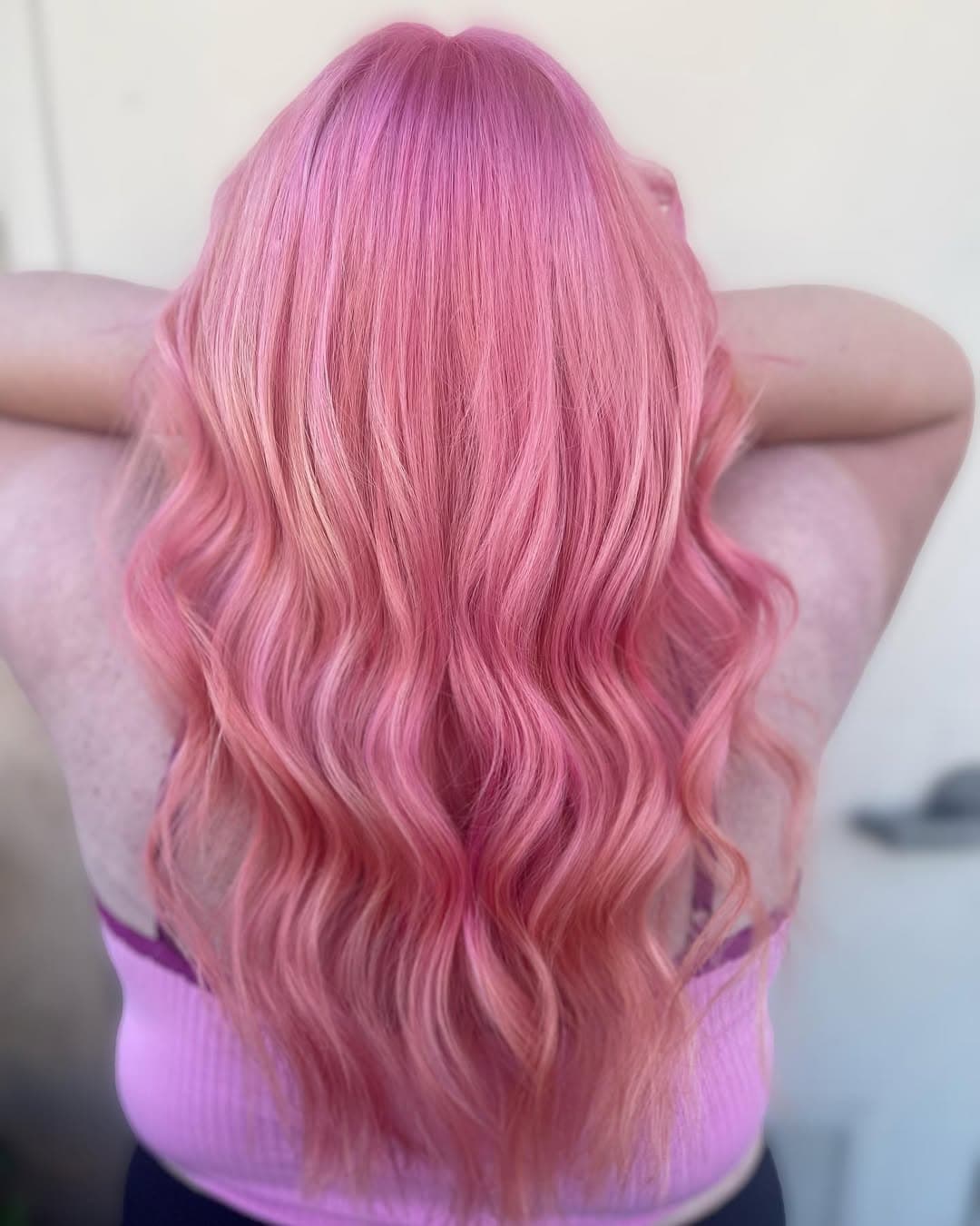 Whoever said blondes have more fun obviously never had pink hair 🎀
.
.
.
#pinkhair #pink #pinkhairdontcare #pinkhaircolor #pravana #pravanavivids #hair #haircolor #hairtransformation #beforeandafter #instahair #instacolor #instagood #bubblegumpink #cutehair #beachwaves #salonlife #orangecounty #brea #ocstylist