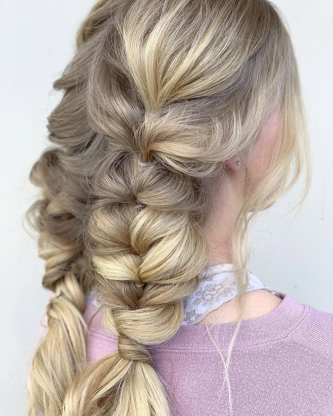 Anybody else Googly-Eyed over these Boho Piggies?! 😍🤪🤩 Shout out to @designmehair products for their Amazing Puff Me. 💕 #hairbynoellelucy